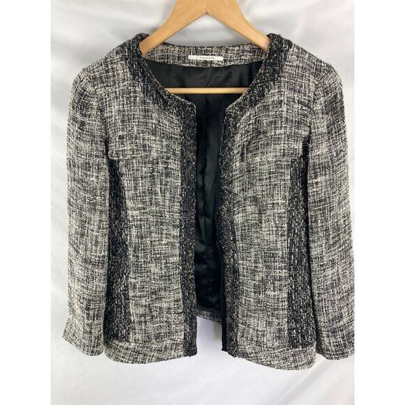 T Tahari Tweed Blazer Size 6 - Picture 1 of 6